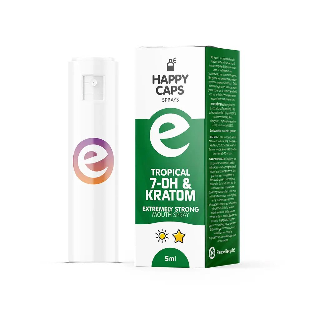 7-OH & Kratom Mouth Spray β Tropical Flavor - 5ml - TRRCSHOP